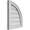 Ekena Millwork Quarter Round Top Right Surface Mount PVC Gable Vent w/ 2"W x 2"P Brickmould Sill Frame, 14"W x 18"H GVPQR14X1803SN - alternate 4